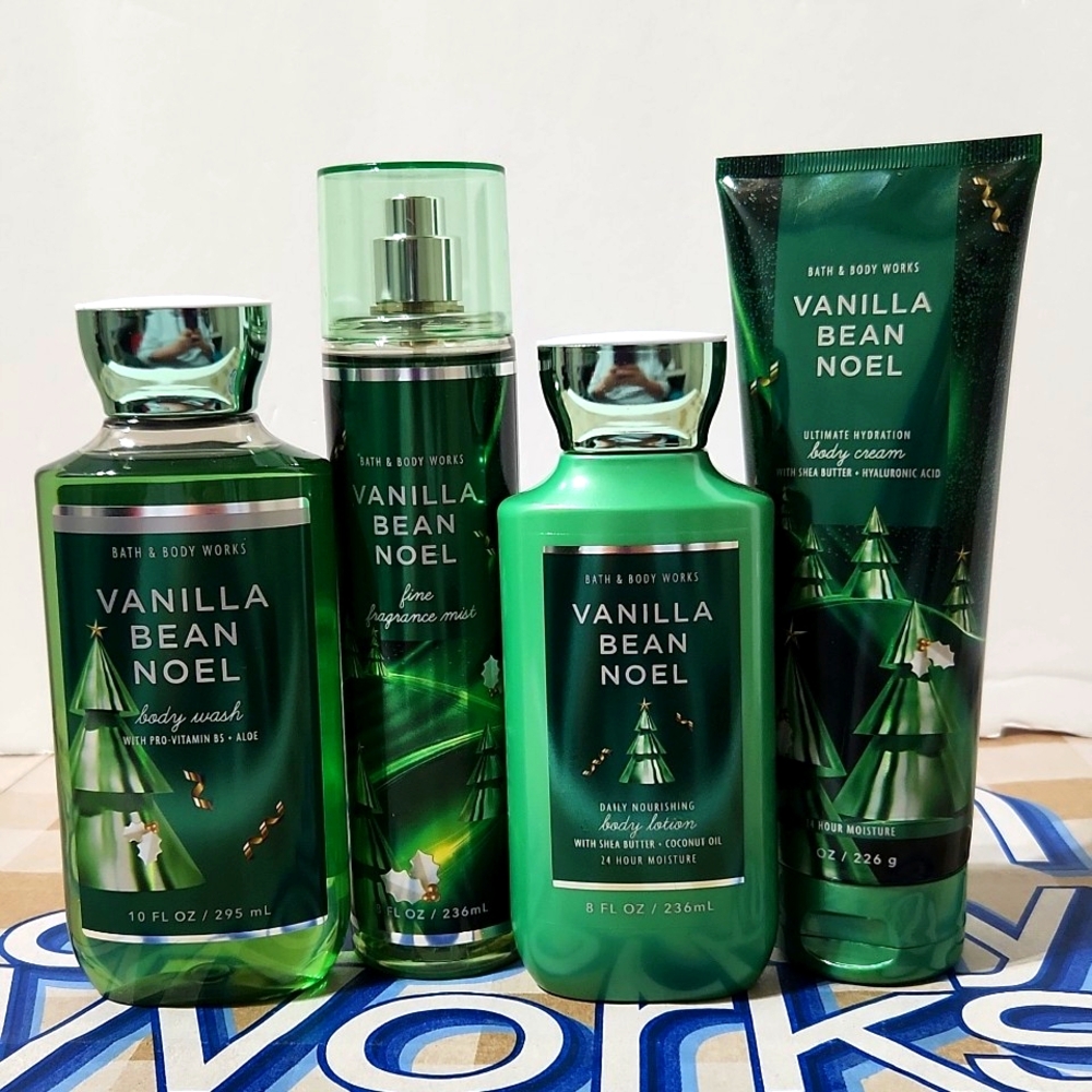 Bath & Body Works Vanilla Bean Noel 4pc Set